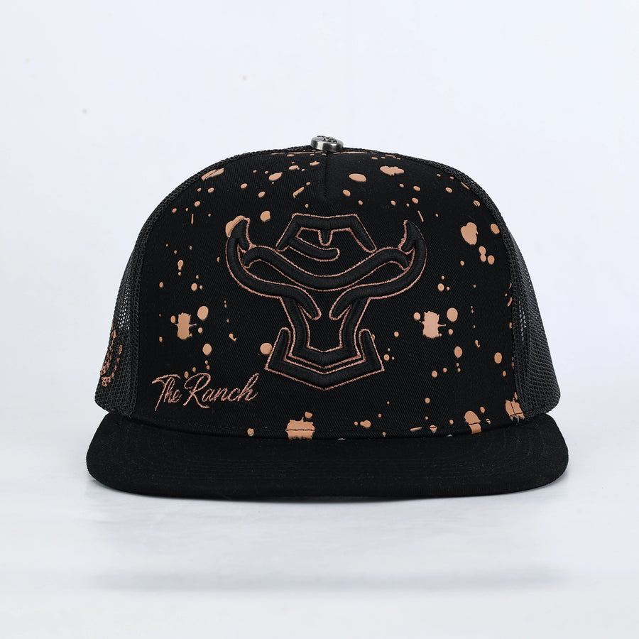 The Ranch Hats  Cowboy Bull Painted Hat
