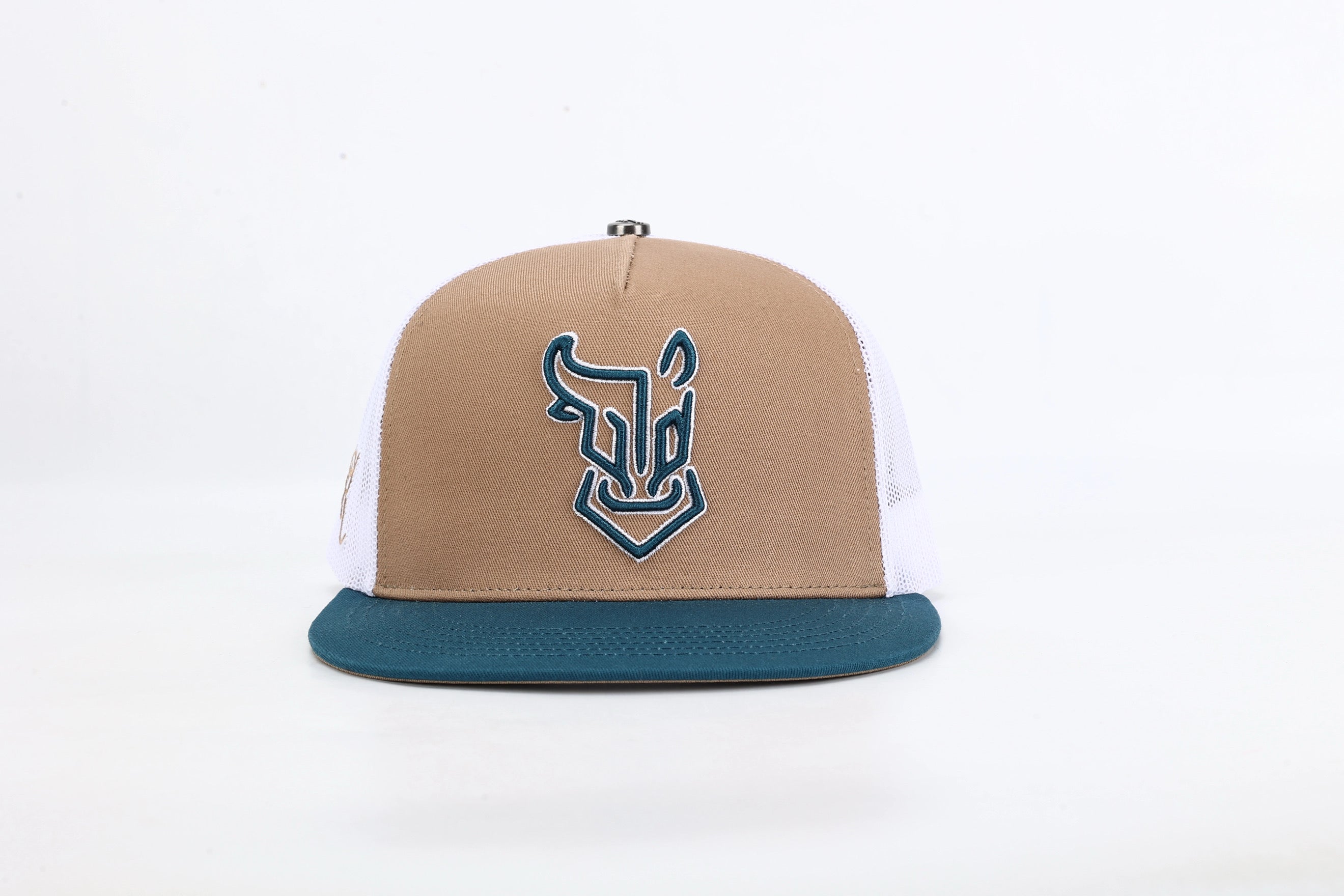 Horse Bull Hat Azul Marino / Navy Blue Tan )