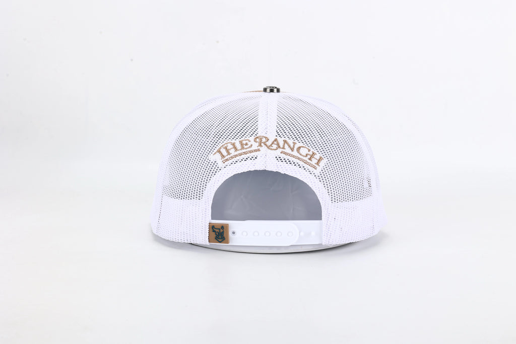 Horse Bull Hat Azul Marino / Navy Blue Tan )